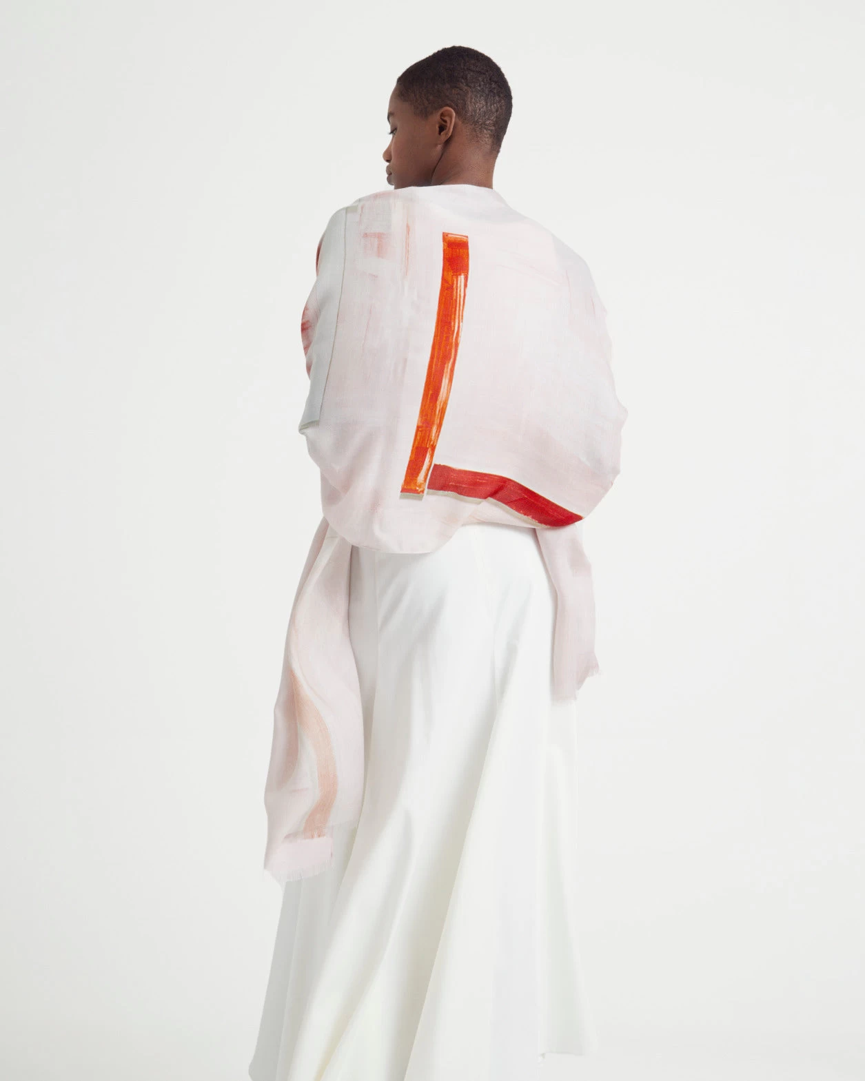 AKRIS Ohayo Print Cashmere Silk Scarf - Image 2